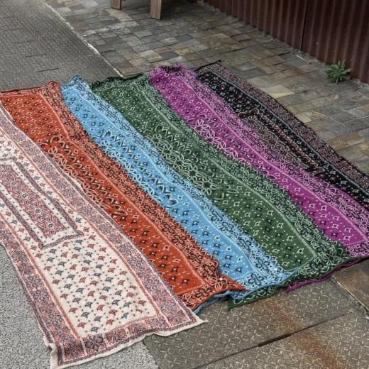 KAPITAL]縮絨ウールカラフルBIGママバンダナマフラー - TAKE FIVE