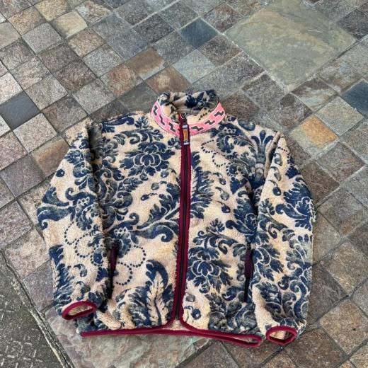 KAPITAL]ダマスク柄フリースZIPブルゾン（バージンマリア） - TAKE