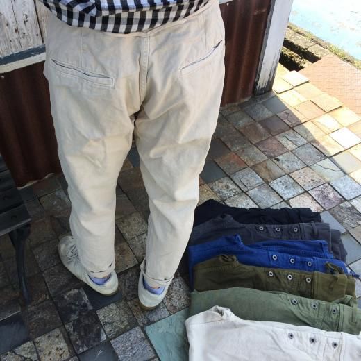 EK-169 [KAPITAL]後染薄キャンバスサルエルヌーベルパンツ - TAKE FIVE