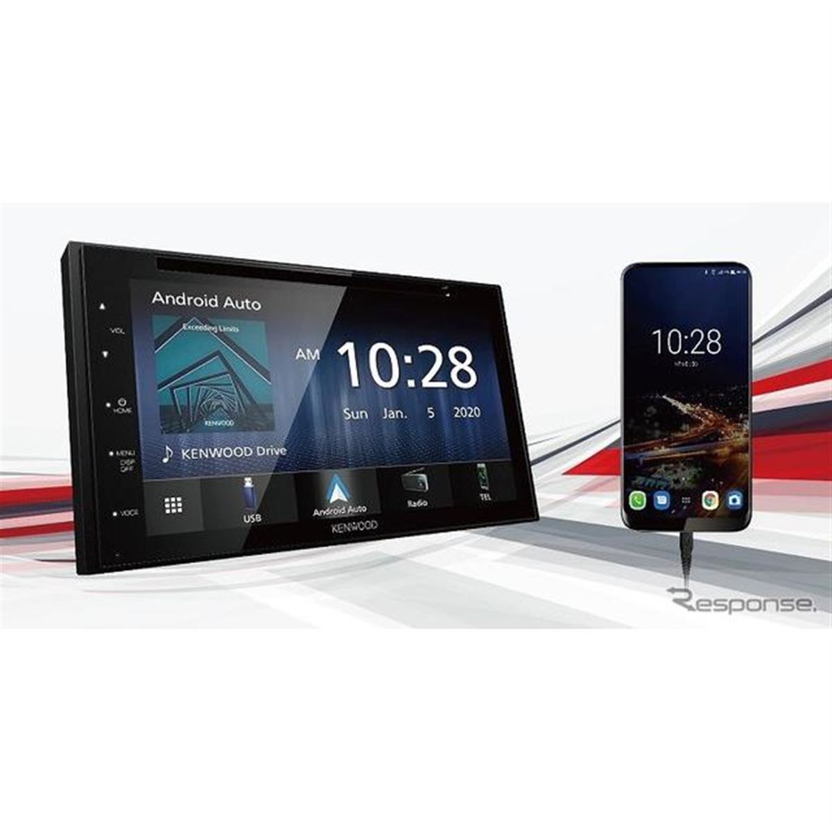 ケンウッド、Apple CarPlay/Android Auto対応のディスプレイオーディオ