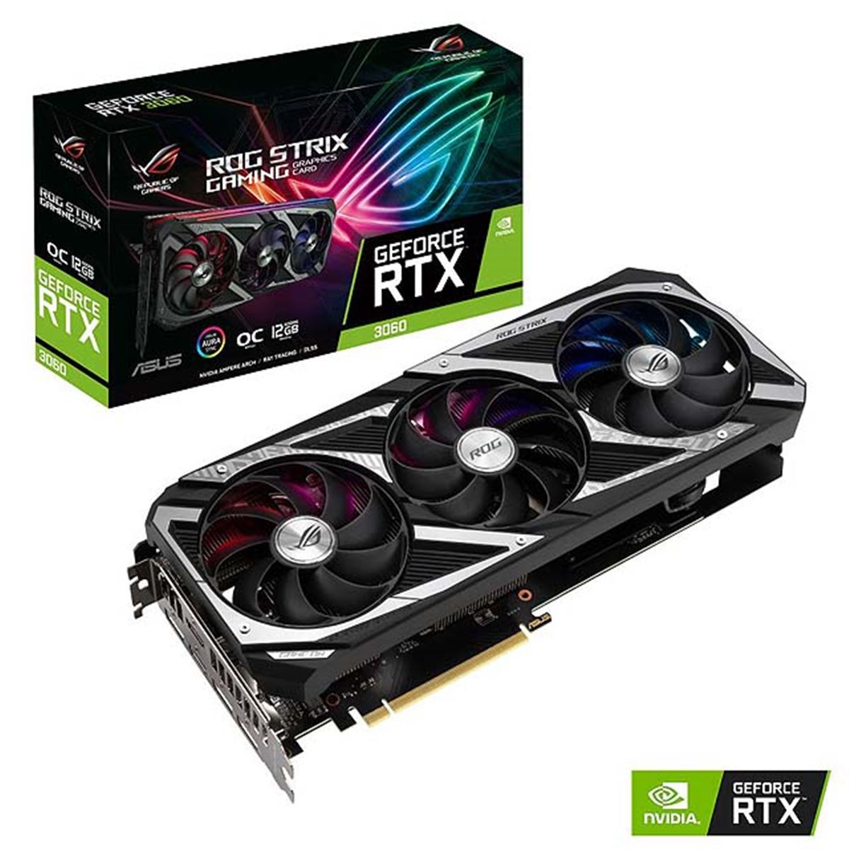 ASUS、OC仕様の「GeForce RTX 3060」を搭載したビデオカード2機種