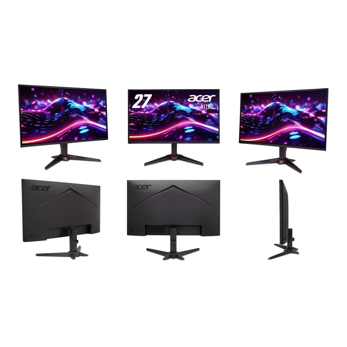 エイサー、27型WQHD144Hzと21.5型フルHD120Hzのゲーミングモニター