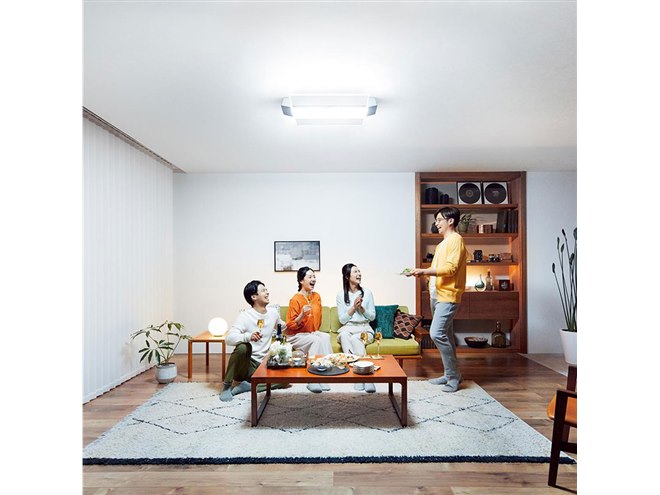 パナソニック、スピーカー搭載LEDシーリングライト「AIR PANEL LED THE