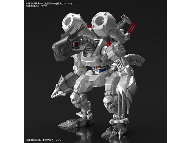 バンダイ、「デジモン」ムゲンドラモンを全長250mmの大型プラモに