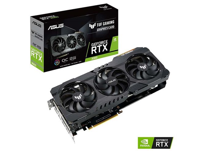 ASUS、OC仕様の「GeForce RTX 3060」を搭載したビデオカード2機種