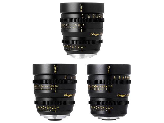 中一光学、MFT用シネマレンズ「SPEEDMASTER CINEMA T1.0」3モデル