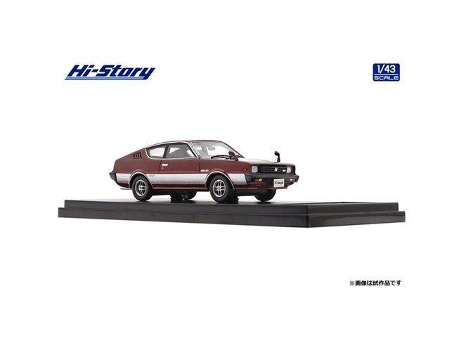 三菱「ランサーセレステ」後期型を1/43で再現、レッドメタリックなど3