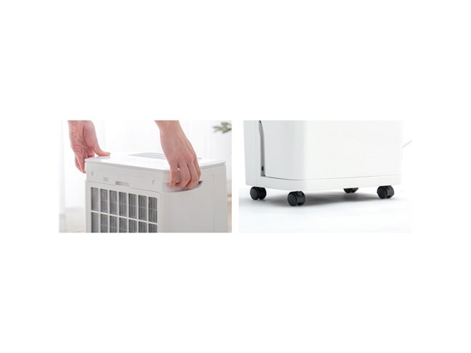 タンスのゲン、梅雨時の室内干しに適したコンプレッサー式除湿器2機種