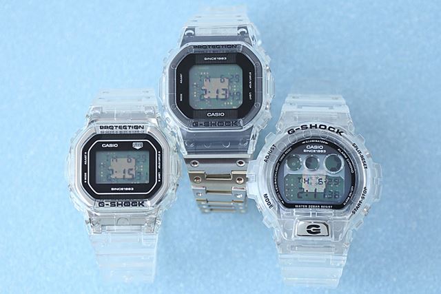 カシオ G-SHOCK 40th Anniversary CLEAR REMIXシリーズ 限定モデル DW