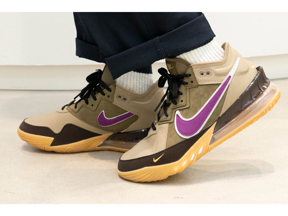 ナイキ レブロン 18」が「アトモス」との名コラボカラーをまとって刷新