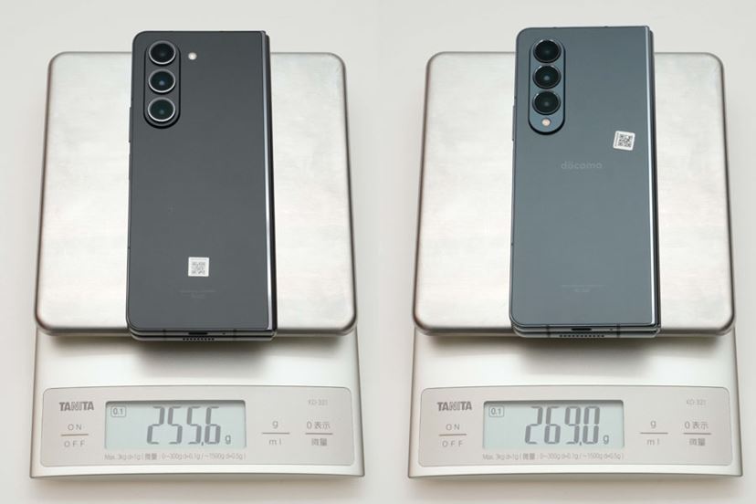 Galaxy Z Fold5」と「Fold4」をガチ比較！ 折りたたみデビューなら