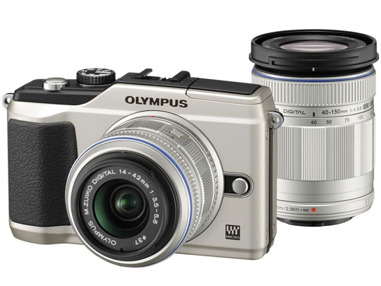 オリンパス OLYMPUS PEN Lite E-PL2 ダブルズームキット [シャンパン