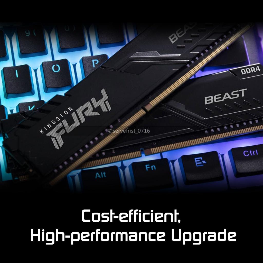 Kingston Fury Beast 16GB DDR4 Ram Memory 3200 MHz PC4-25600 288