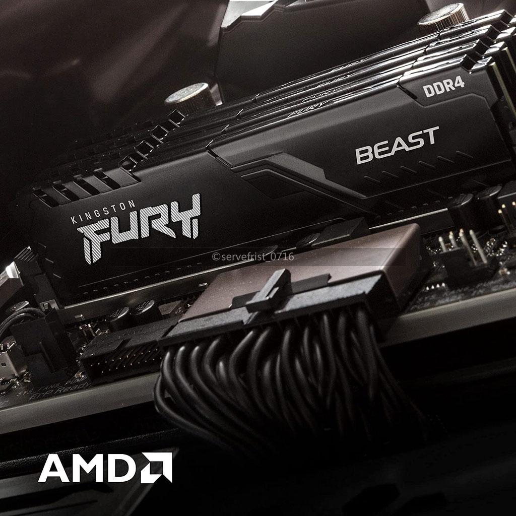 Kingston Fury Beast 16GB DDR4 Ram Memory 3200 MHz PC4-25600 288