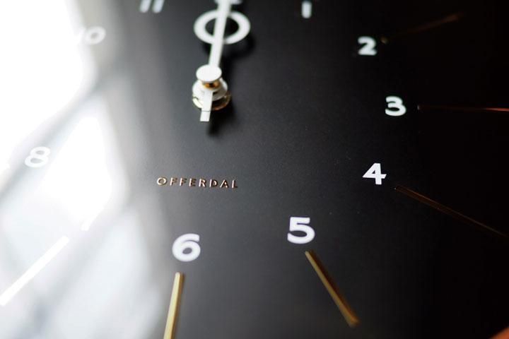 ウォールクロック 木製 電波時計 Belmonte ブラック｜デザイン照明のCROIX