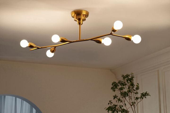 6灯シーリングライト ゴールド LED 照明器具 Kladi｜デザイン照明のCROIX