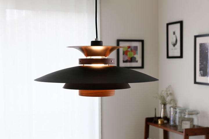 ペンダントライト ウォールナット 1灯 Mercero ブラック｜デザイン照明