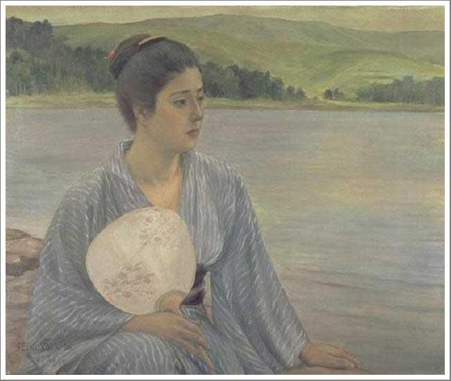 ルノワール【若い浴女】 - 手描き 絵画（油絵複製画）販売のアート名画館