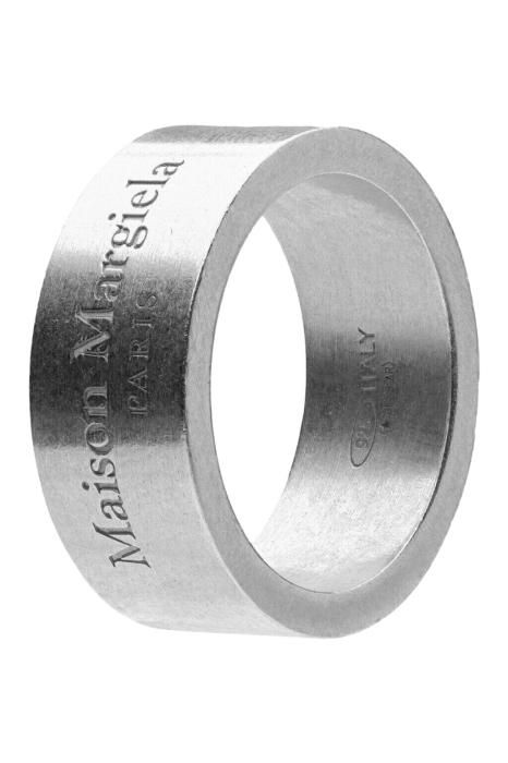 正規取扱店】Maison Margiela ロゴリング 8mm SILVER メゾン