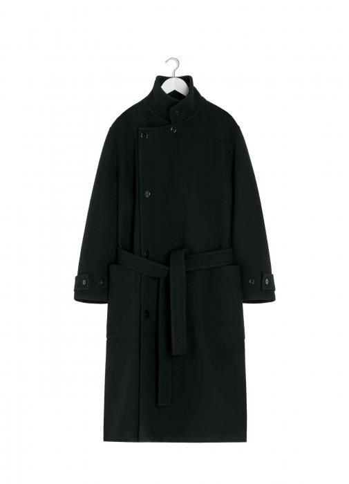 正規取扱店】LEMAIRE WRAP COAT DARK BLACK(ルメール) - THE PARK