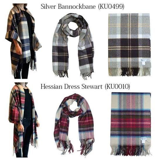 正規通販】ジョンストンズ 大判カシミアストール [20色]チェック(Check