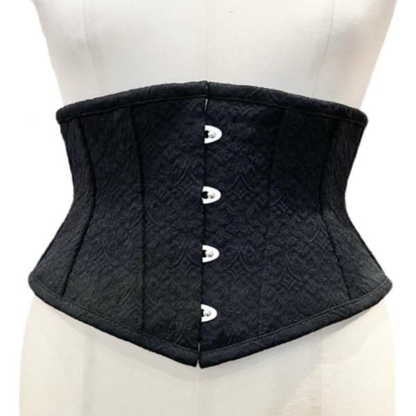 size2即納可能】ジャガードミニショートコルセット(ブラック) - 【公式