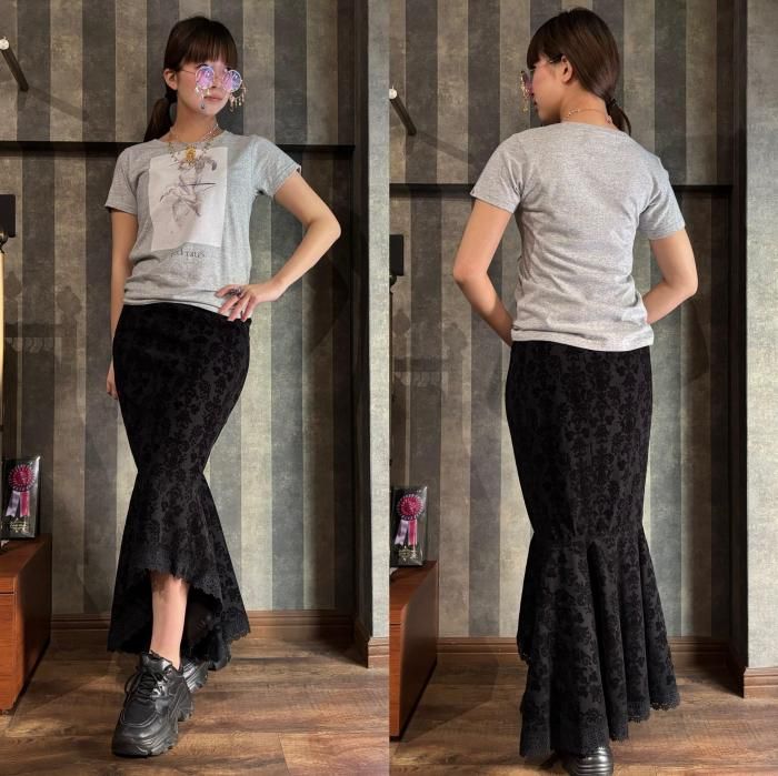 ☆ラスト1点☆ダマスクマーメイドスカート（フィッシュテール/size4