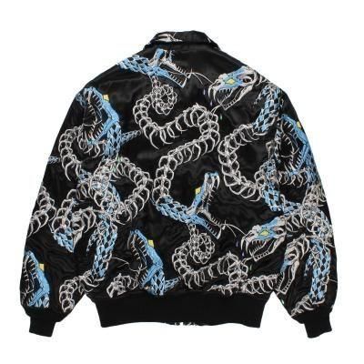 蛇骨図刺繍ベトナムジャケット | ブラック - 富山県砺波市SwanDive