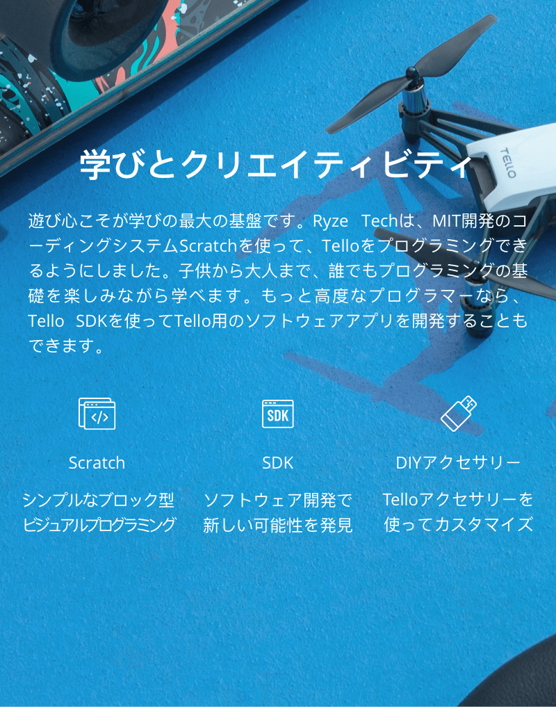 TELLO BOOST コンボ【賠償責任保険付】 - セキドオンラインストア DJI