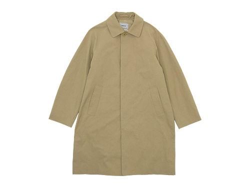 YAECA ステンカラーコート スタンダード KHAKI 〔メンズ〕 【18502