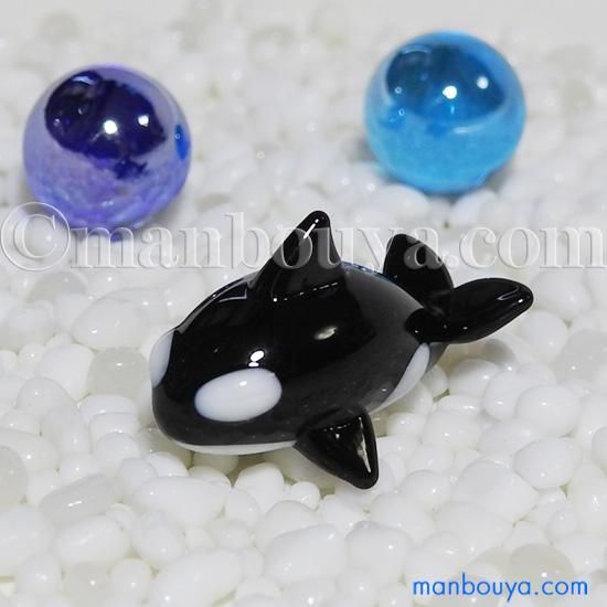 H2ショップ ガラス細工 ミニチュア シャチ グッズ ガラス細工