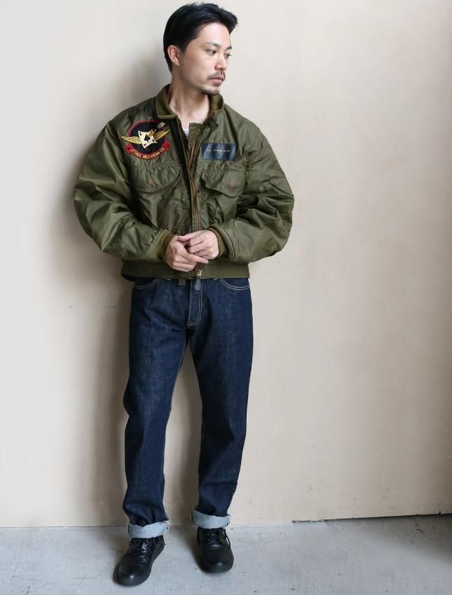 60s US NAVY WEP G-8 JACKET WITH SQD PATCH SIZE 44 REGULAR - MATIN