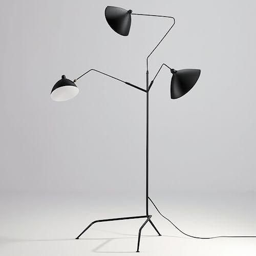 セルジュ・ムーユリプロダクト/Lampadaire trios brasフロアライト3