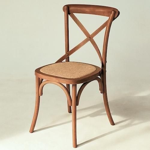 名作リプロダクト/曲木ベントウッドクロスバックチェア2脚組【バーチ材