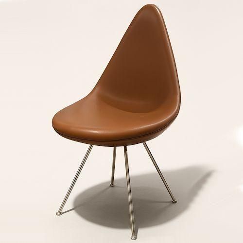 アルネ・ヤコブセン/DropChairドロップチェアリプロダクト【レザー仕様