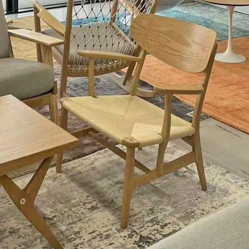 北欧リプロダクト/No.22ラウンジチェア【無垢材×ペーパーコード