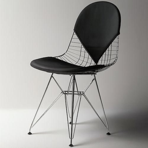 チャールズ＆レイ・イームズ/ワイヤーチェアDKR-2【ステンレスフレーム