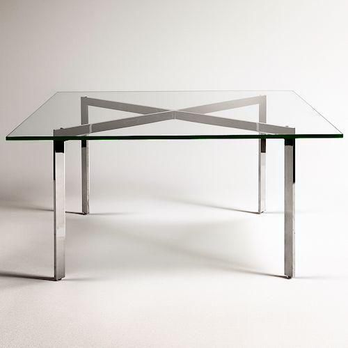 ミース・ファン・デル・ローエ/バルセロナテーブル【スティールライン