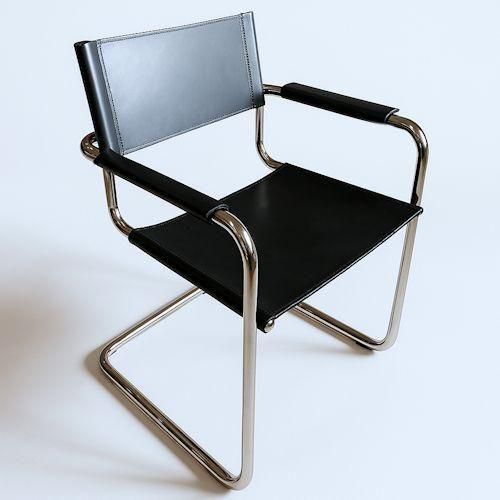 マルト・スタム/No.34カンティレバーアームチェア【レザー・スティール