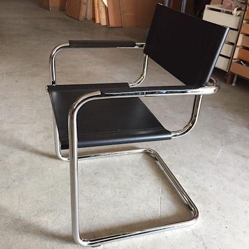 マルト・スタム/No.34カンティレバーアームチェア【レザー・スティール