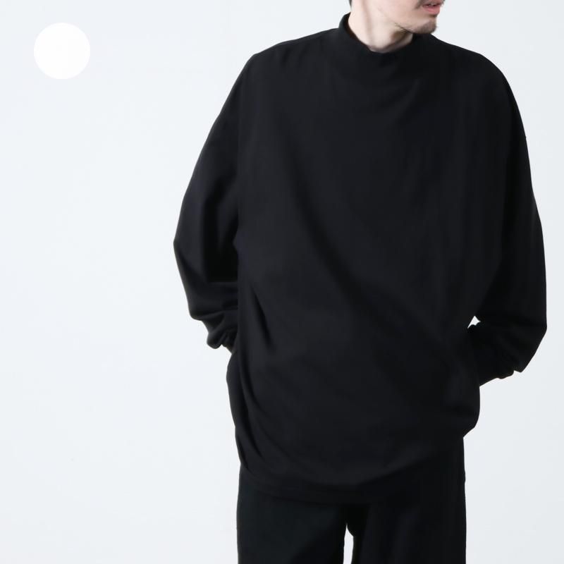 COMOLI (コモリ) コットンジャージ モックネックプルオーバー