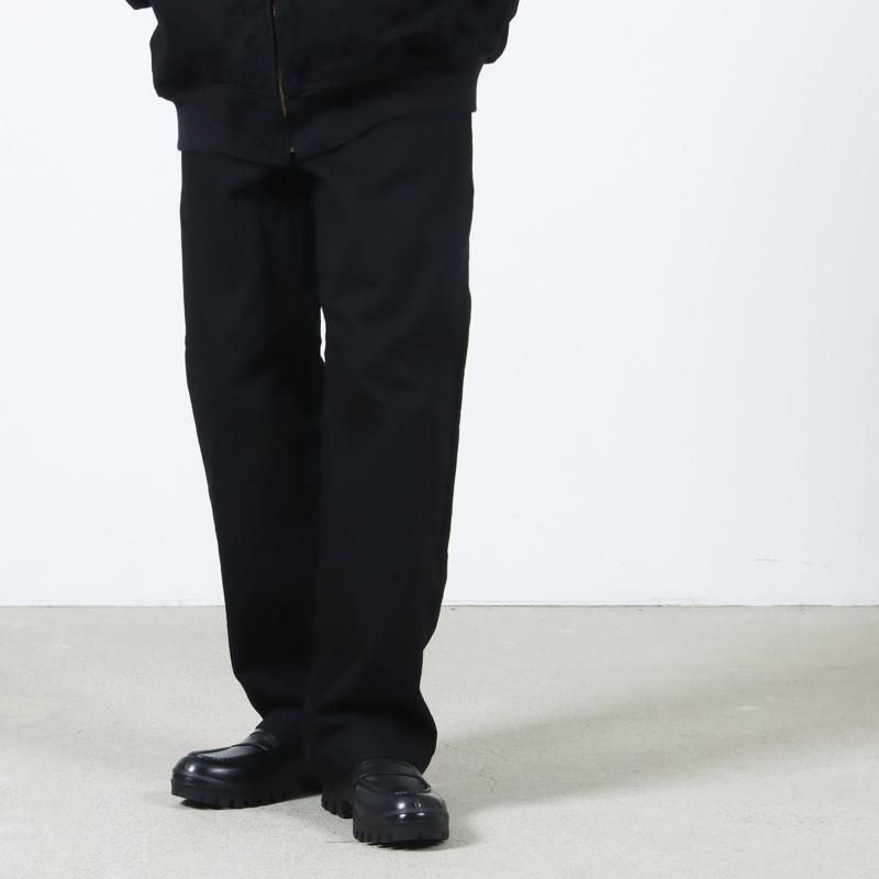 COMOLI (コモリ) ブラックデニム オーバーパンツ