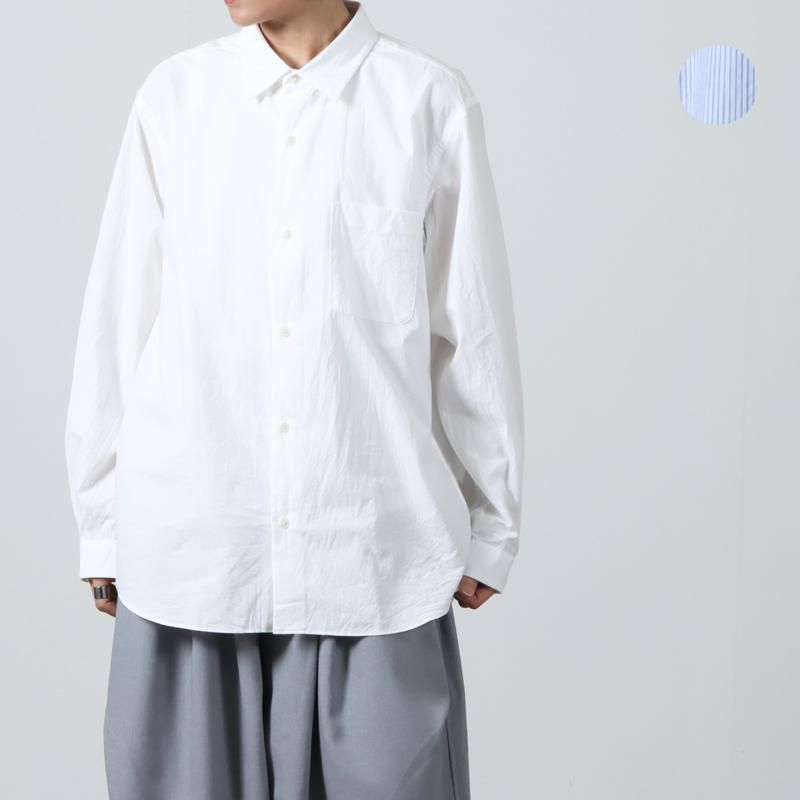 YAECA (ヤエカ) BUTTON SHITS WIDE / ボタンシャツ ワイド