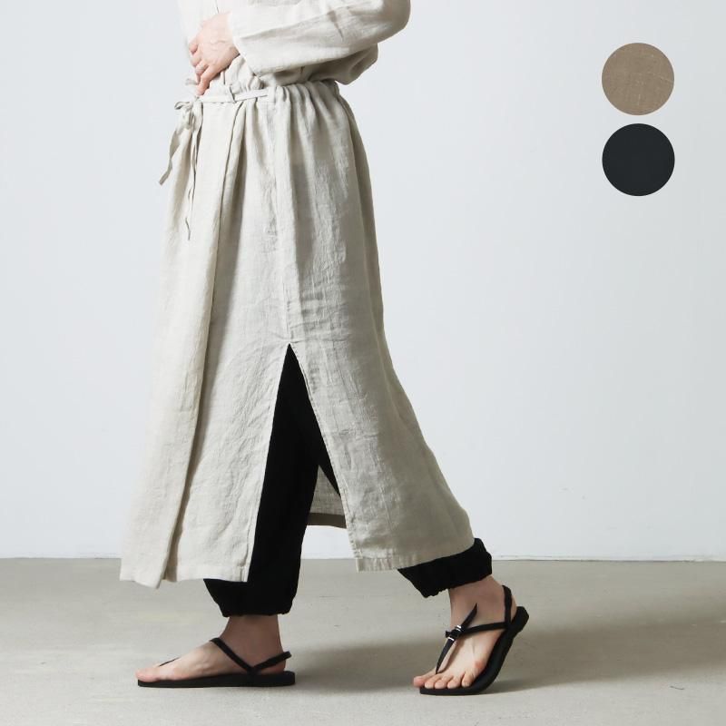evameva (エヴァムエヴァ) linen skirt / リネンスカート