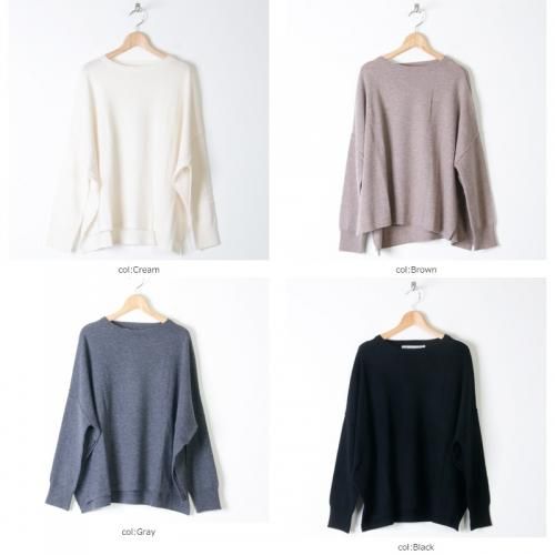 Veritecoeur (ヴェリテクール) サイドスリットプルオーバーニット