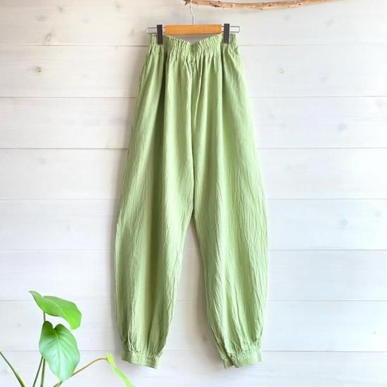 ヂェン先生の日常着-細 バルーンパンツ-メロンM