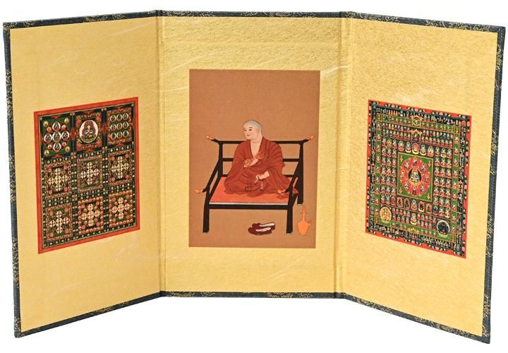 屏風 弘法大師・両界曼荼羅 三折りタイプ｜ お遍路用品/四国巡礼用品