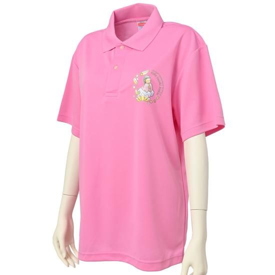 弘法大師ご誕生1250年記念版 軽爽ポロシャツ 半袖 （ピンク） 高野山