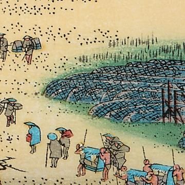 島田 東海道五十三次 歌川広重 復刻版浮世絵