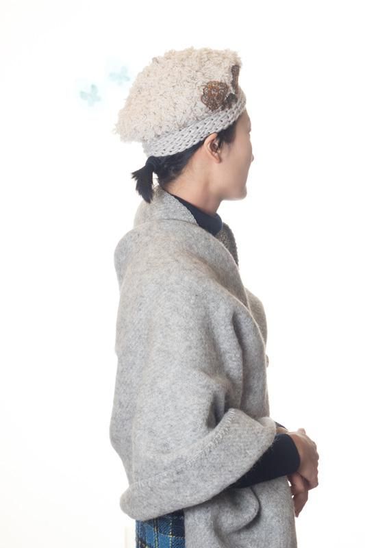 mina perhonen×hitomi shinoyama design -yula- ベレー帽 - ミナ